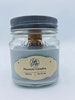 MOUNTAIN CAMPFIRE wood wick 8oz soy candle. Mason jar candle. Crackle candle.  Fall candle. Delicious scent. 