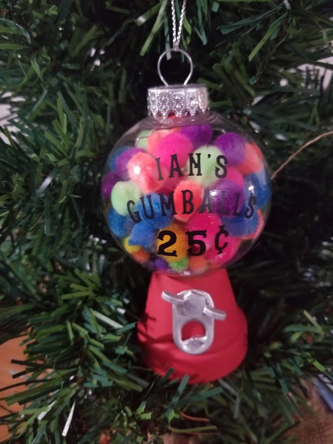 Gumball Machine Christmas Ornament 