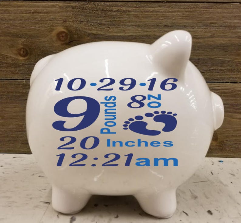 personalized kids piggy bank