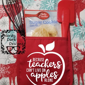 Personalized Pot Holder, Christmas Gift, Teacher Gift, Christmas Gift, Newlywed Gift, Stocking Stuffer, Custom Pot Holder, Bus Driver Gift Can't Live on Apples