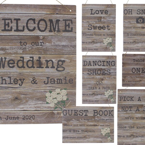 Rustic Welcome Table - Etsy