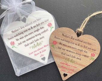 Best Mum Small Wooden Heart Tag 3cm Gift Mini Hanging Sign Plaque Mothers Day