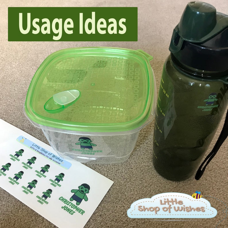 Personalised Boys Superhero Stickers Superheroes Vinyl Name Etsy