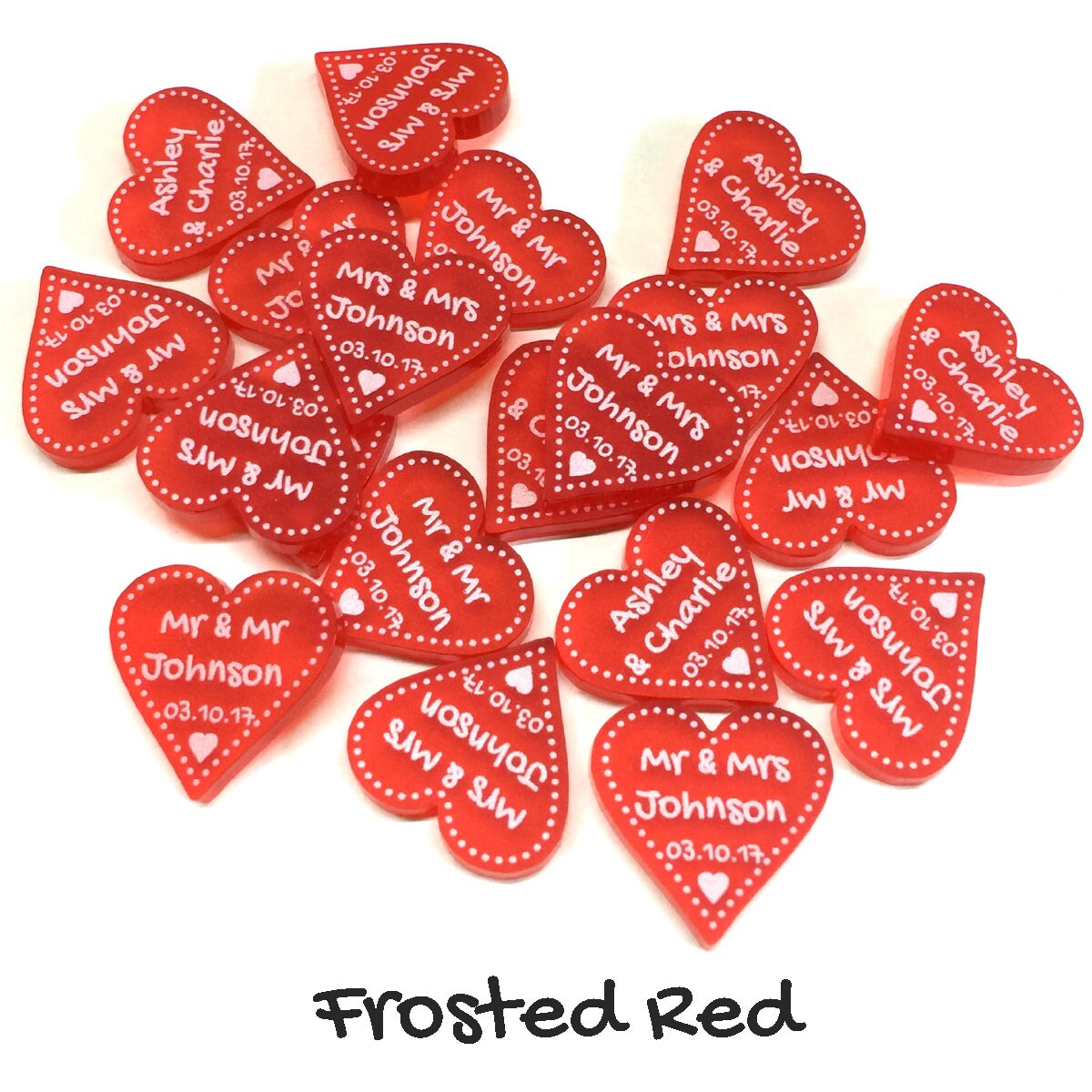 40th Anniversary Decorations Personalised Ruby Wedding Favours | Etsy