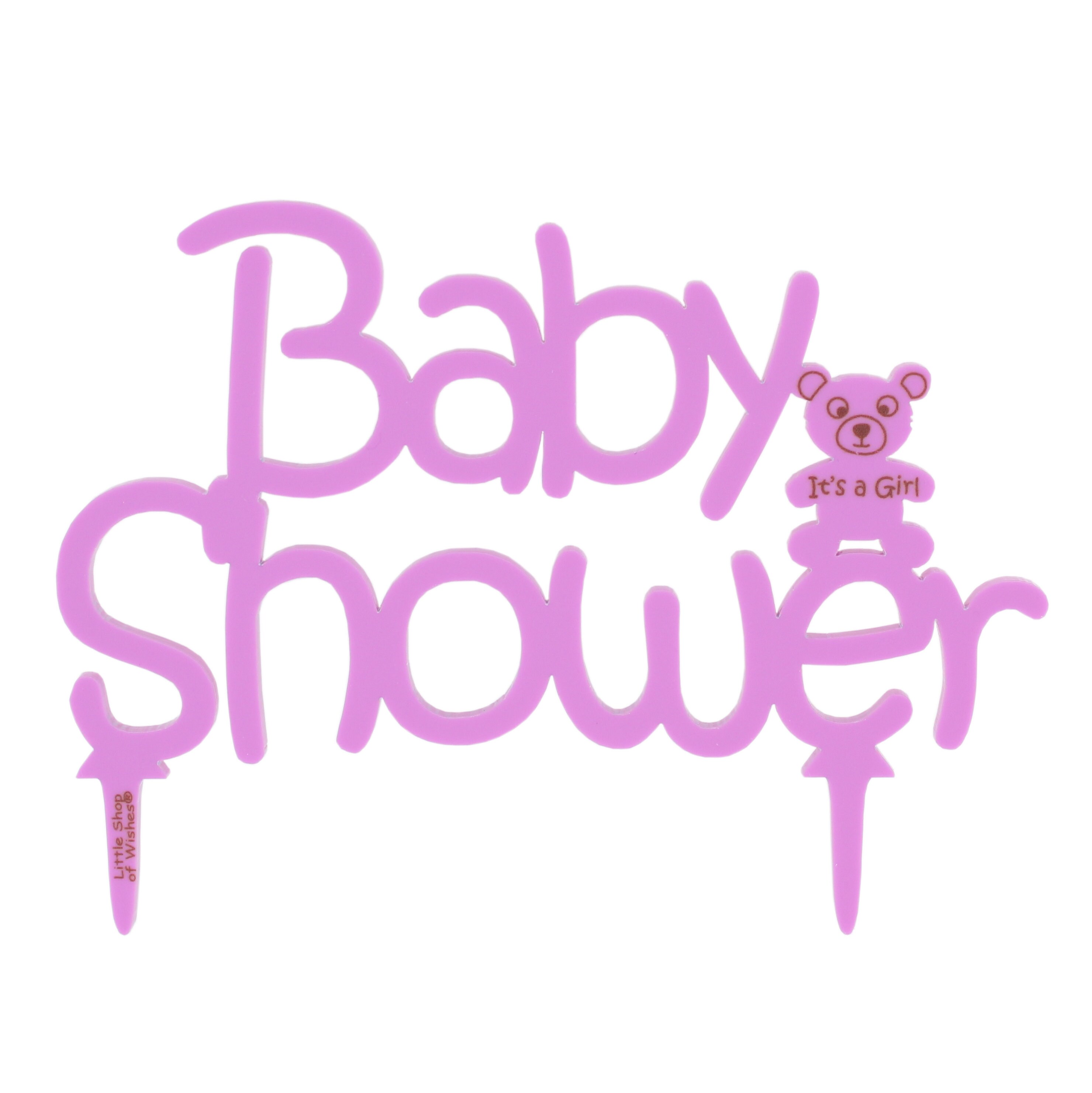 Baby Shower Cake Topper Personalised Pastel Baby Shower Etsy