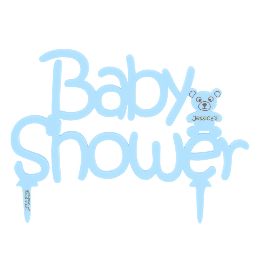 Baby Shower Cake Topper Personalised Pastel Baby Shower - Etsy