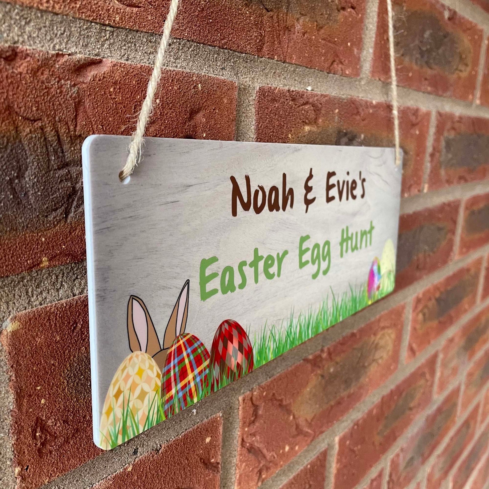Personalised Easter Egg Hunt Sign Indoor Outdoor Plaque 2021 Etsy