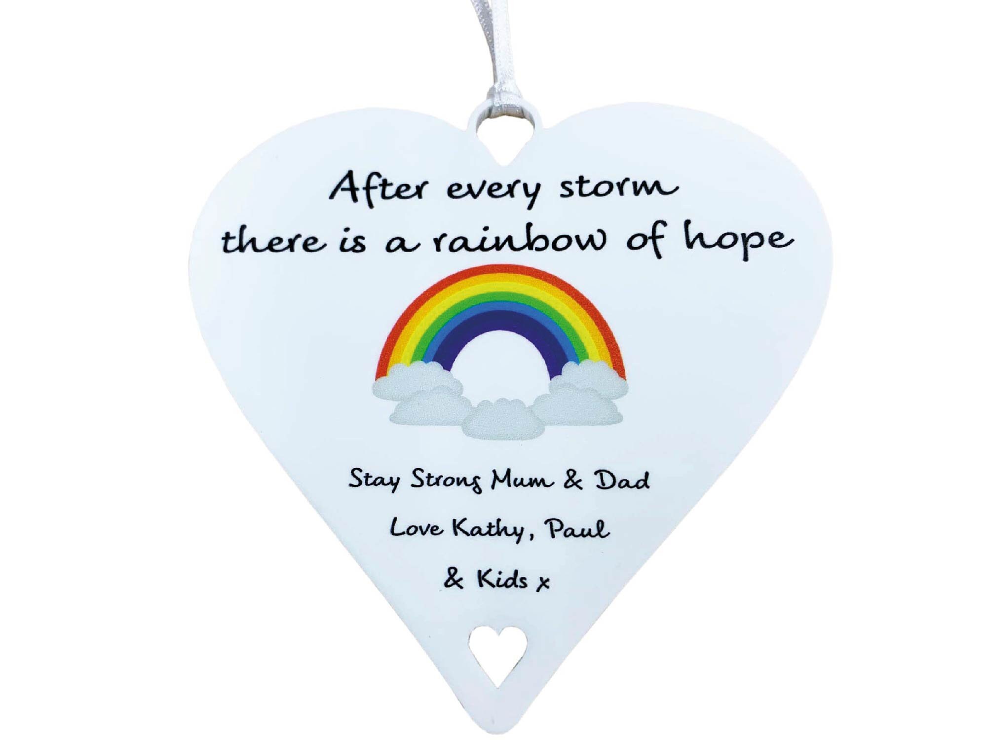 Personalised Rainbow of Hope Gifts After every storm Friendship Motiv…