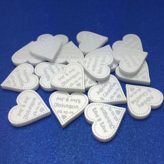 30th Pearl Wedding Anniversary Favours Love Heart Decorations Etsy