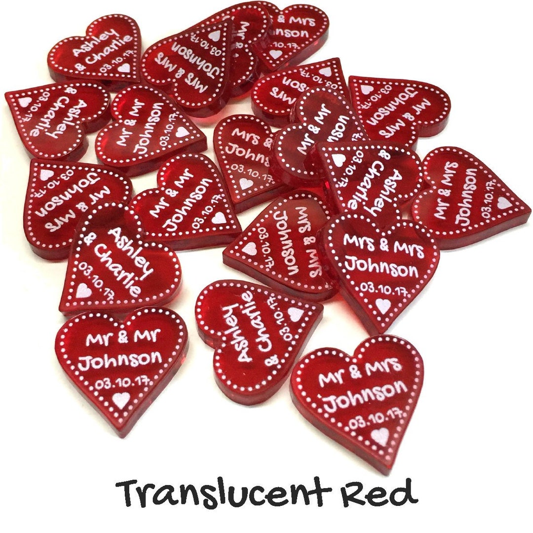 40th Anniversary Decorations Personalised Ruby Wedding Favours - Etsy