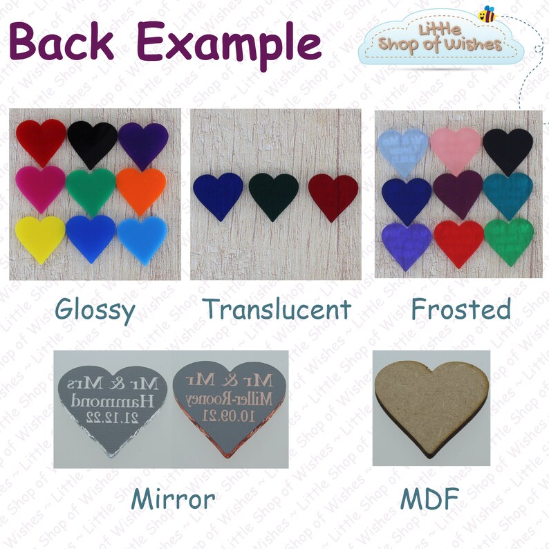 Wedding Favours Personalised Table Decorations Love Hearts Confetti Centrepiece Venue Decor Anniversary Party Favor Gifts LittleShopOfWishes