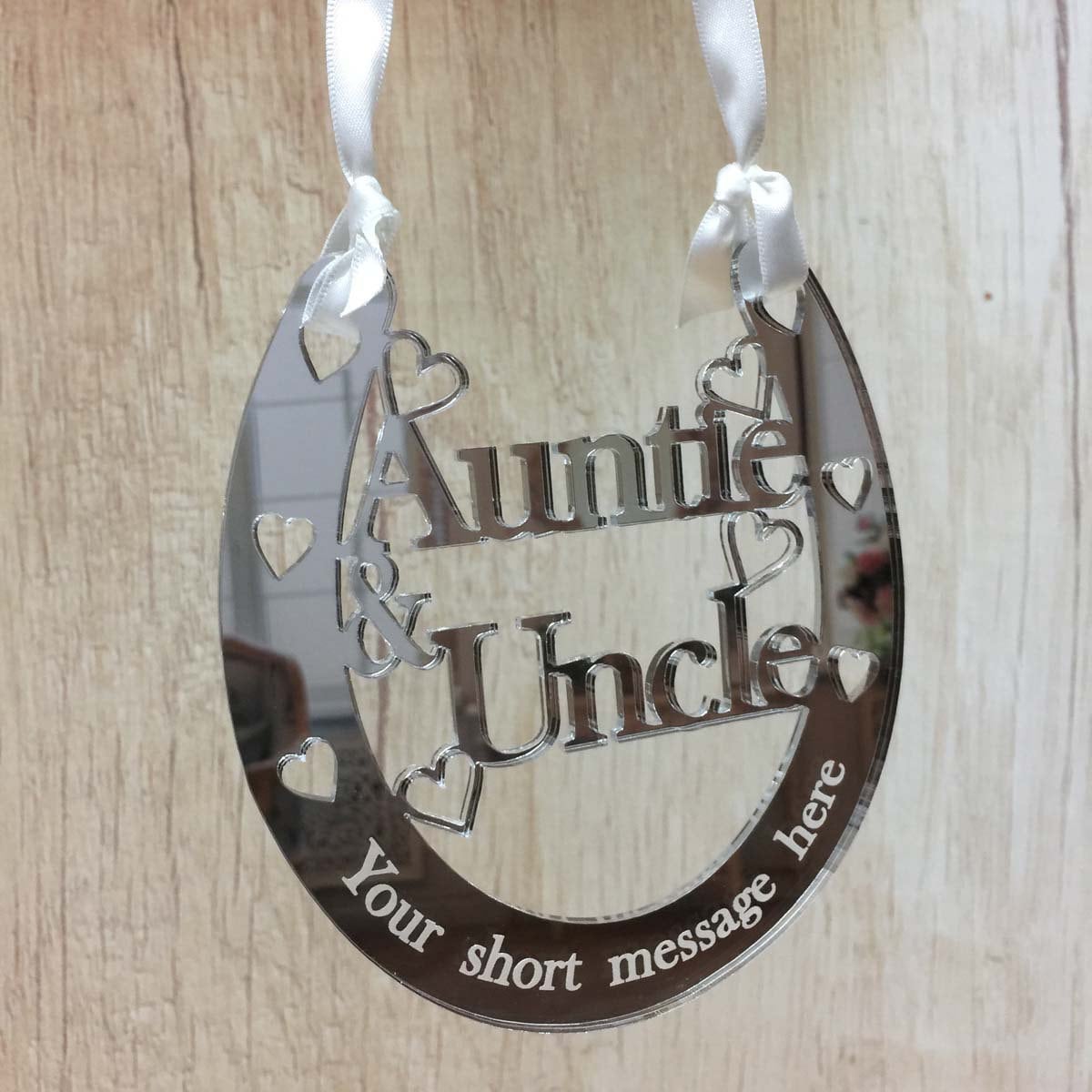 Auntie Uncle Gifts 25th Anniversary Present Silver Wedding