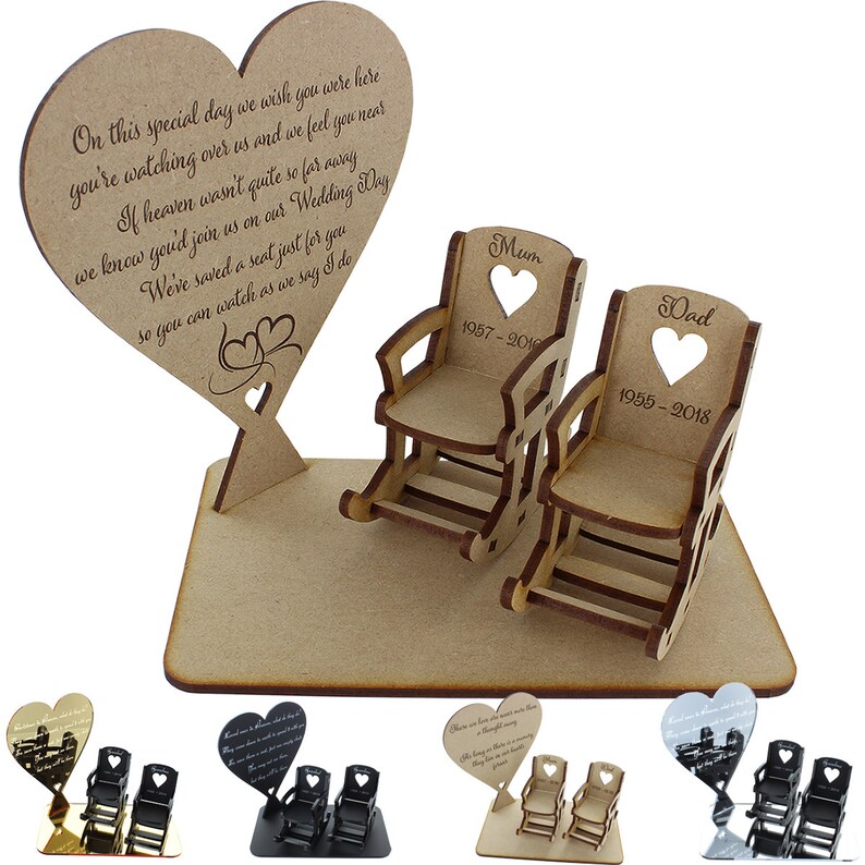 Memorial Gifts Loved Ones in Heaven Personalised Wedding in Etsy UK