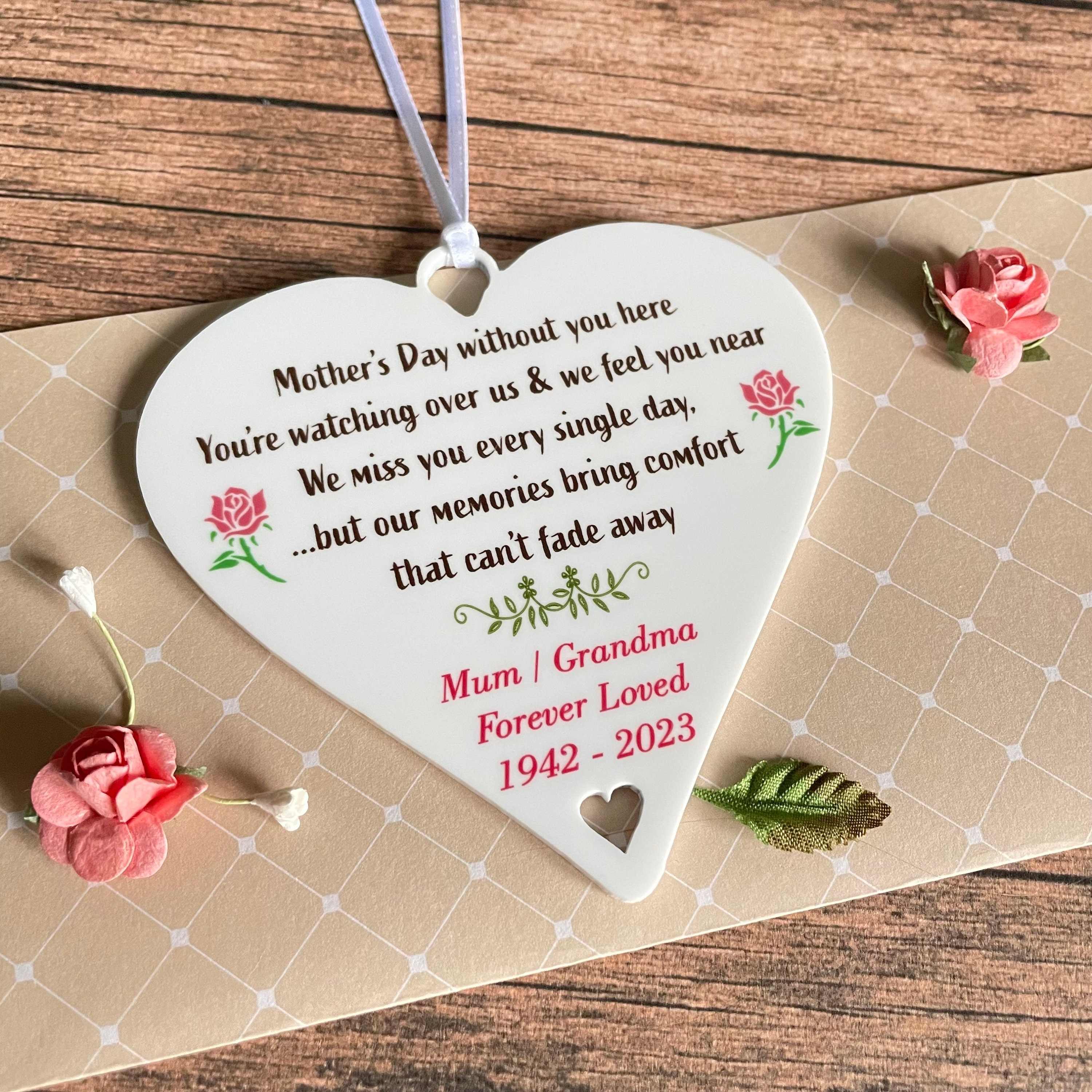 Mother s Day Mom In Heaven Mothers Day in Heaven Personalised Mum Memorial Gifts First - Etsy UK