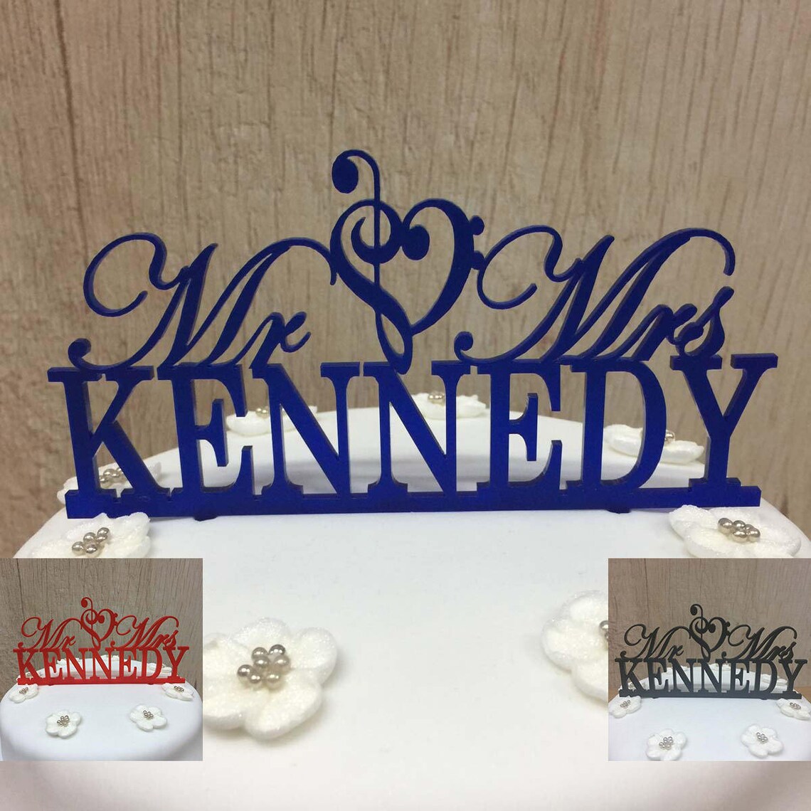 Music Cake Topper Music Note Wedding Cakes Acrylic Toppers Mr Etsy