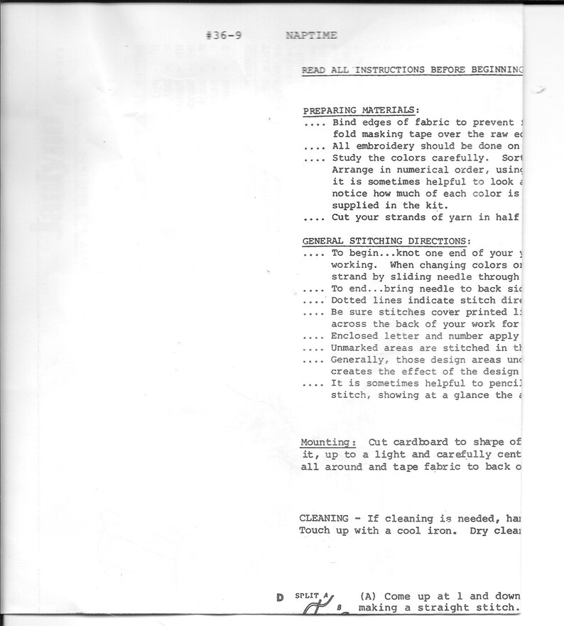 Janlynn naptime Crewel Embroidery Pillow Kit 369 Etsy