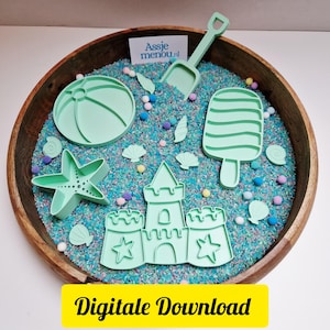 Beachfun Vulvormen speelset compleet - Digitale download