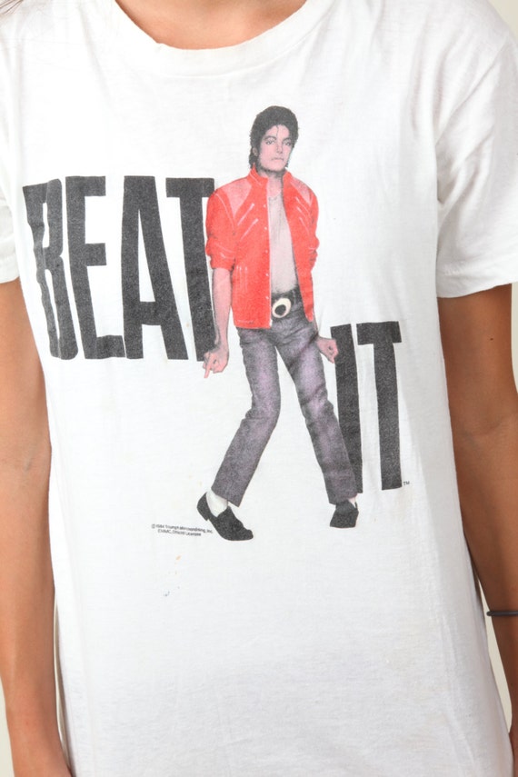 Michael Jackson Beat It Vintage tee 1984 pop rock… - image 2