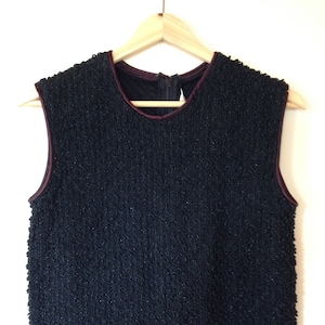 Ladies vintage top, 1940s, sleeveless, sparkle, textured