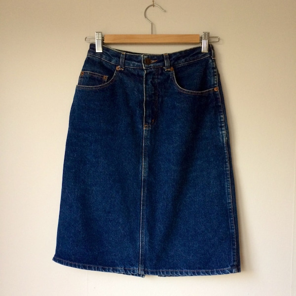 80s Denim Skirt - Etsy