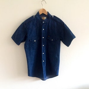Vintage mens shirt, western denim,  Lee