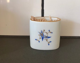 Vintage match holder / bud vase / toothpick holder