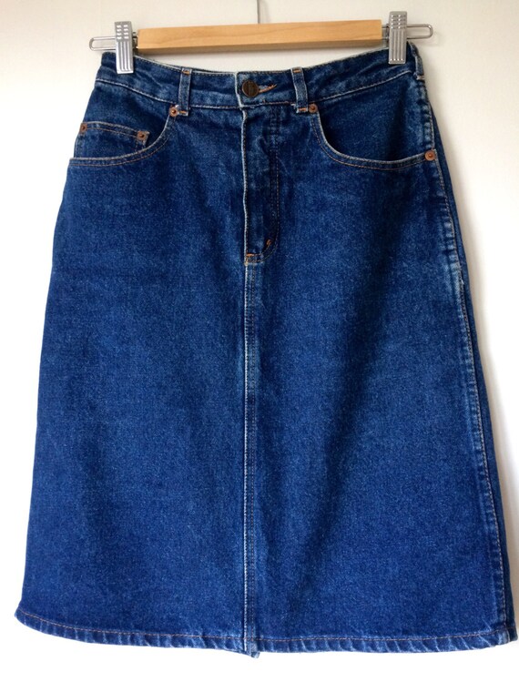 Ladies Vintage Skirt, 1980s Denim Pencil Skirt, Buffalo - Etsy Ladies Vintage Skirt, 1980s Denim Pencil Skirt, Buffalo - Etsy