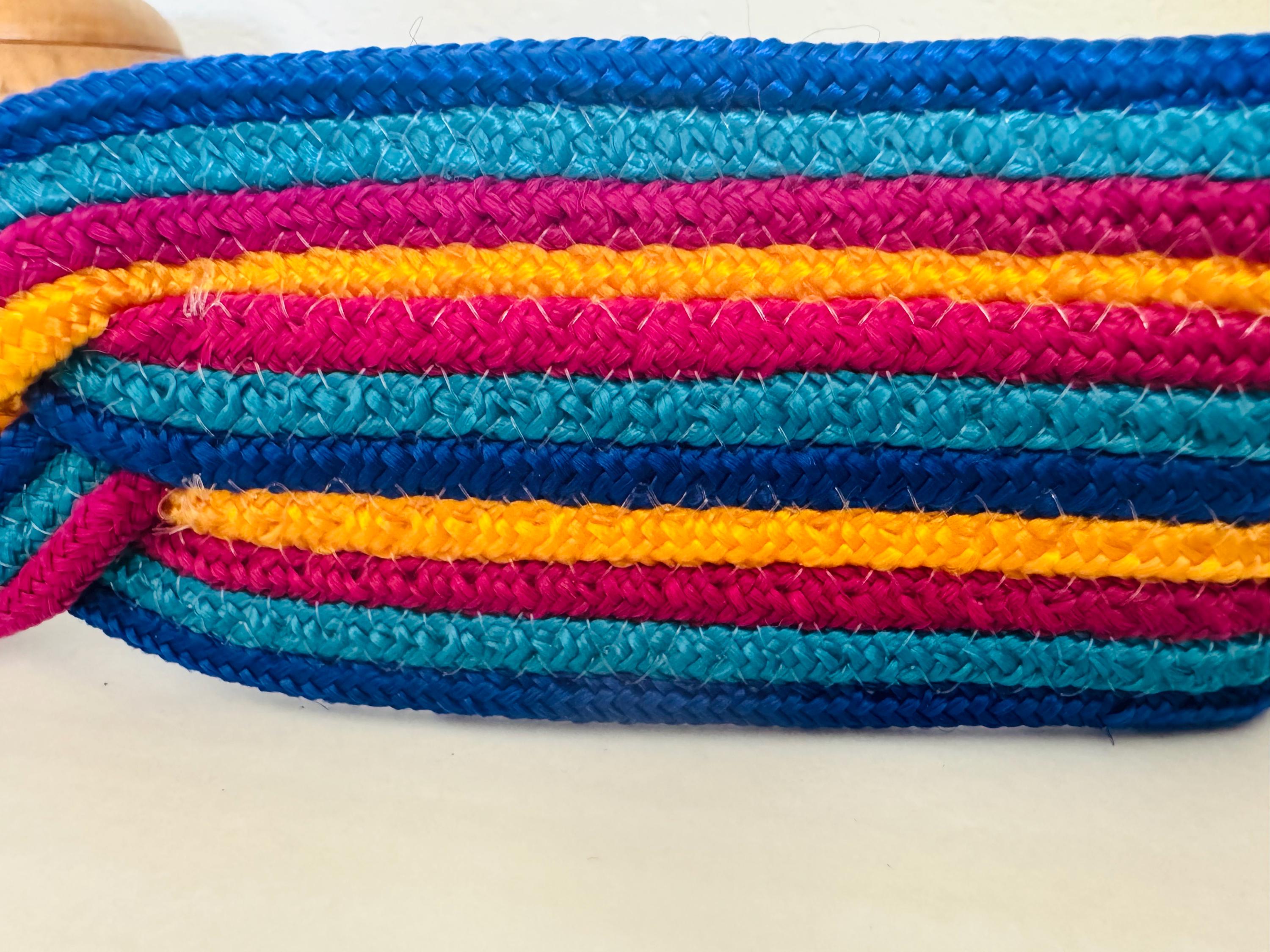 Karen Scott 100% Olefin  Woven Belt Size M/L Vintage Woven Belt, Colorful, Karen Scott - Etsy main image 3