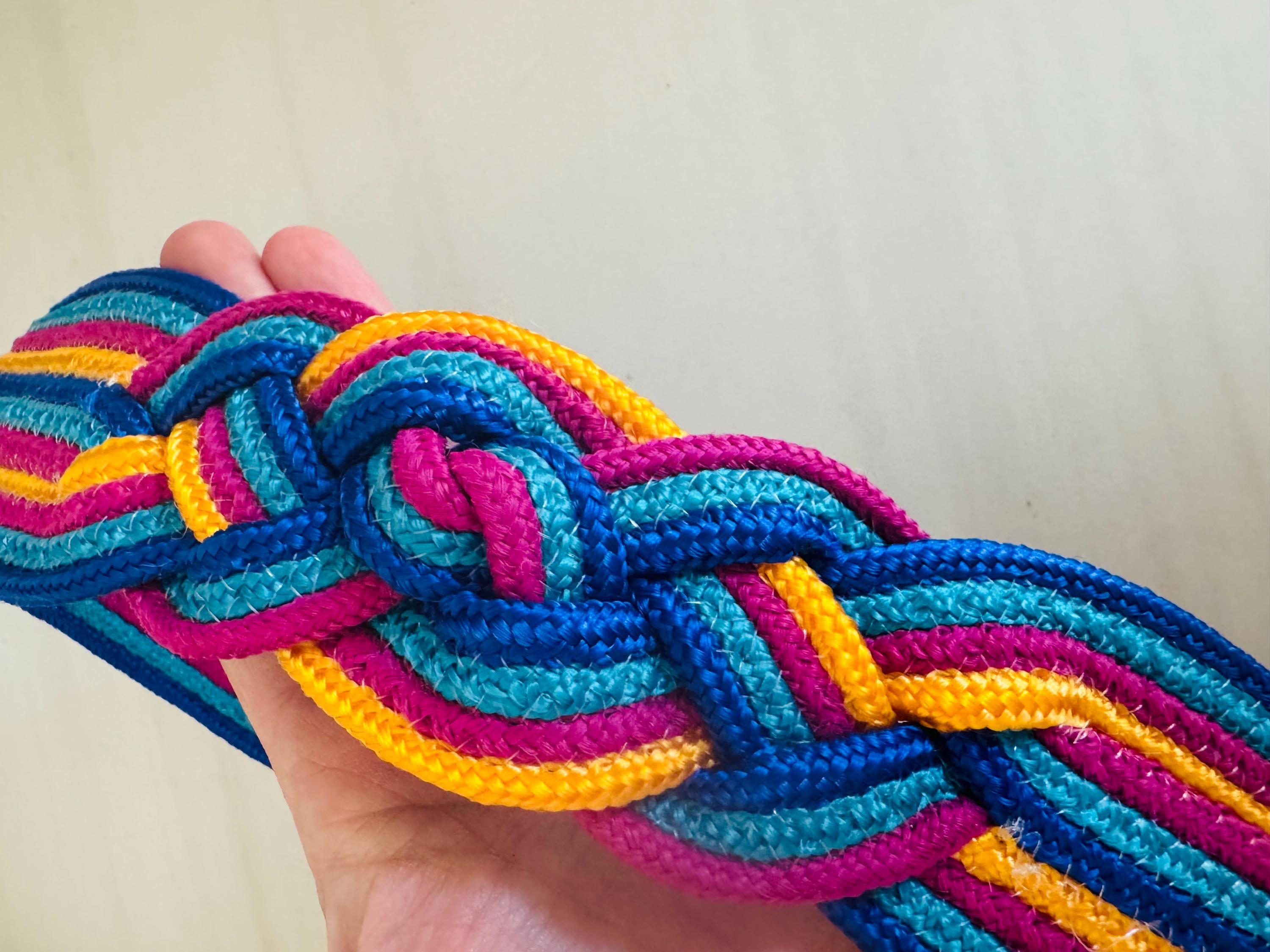 Vintage Woven Belt, Colorful, Karen Scott - Etsy