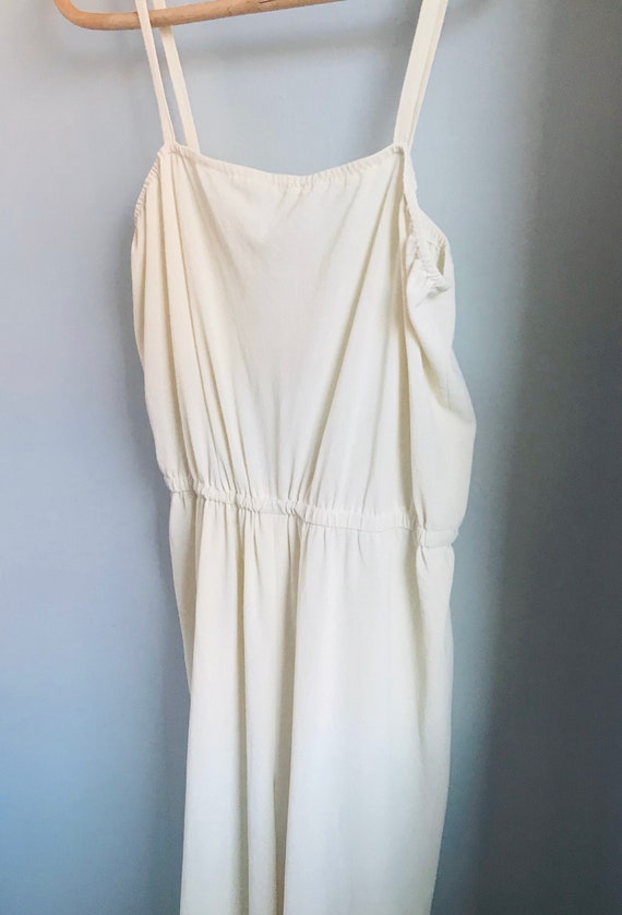 Ladies vintage jumpsuit, cream white, Julie Mille… - image 2