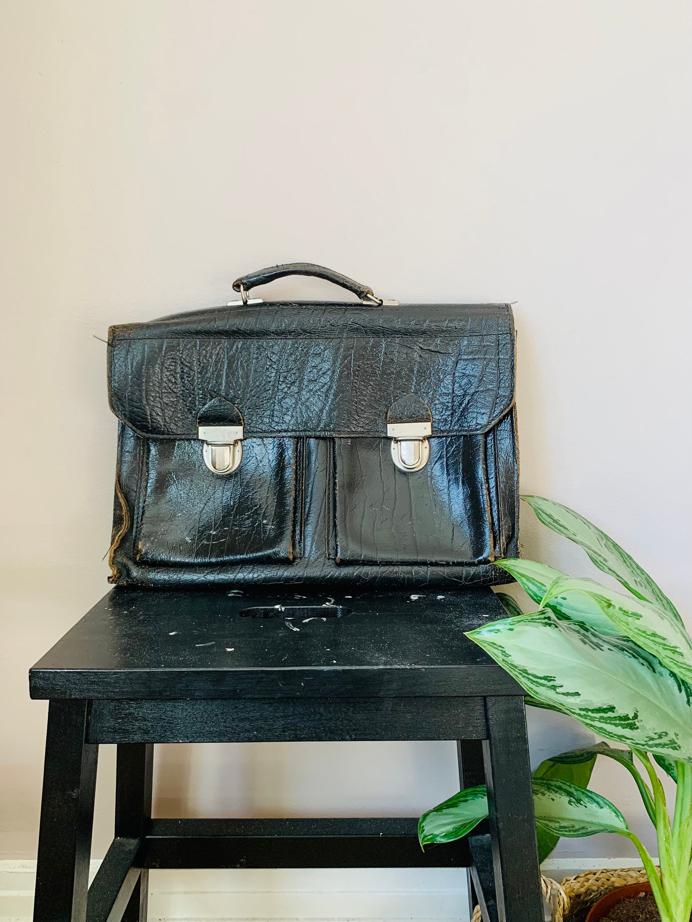 Vintage Coach 5265 British Tan Leather Lexington Briefcase
