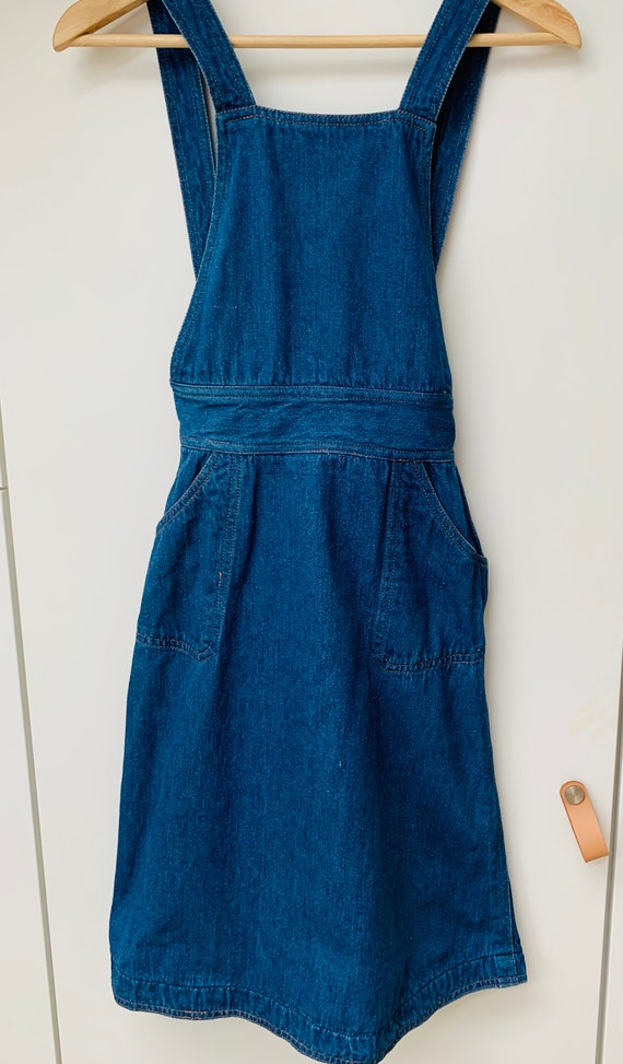 h and m denim dungaree dress Vintage Dress, Girls, Overall, H&M, 1970s 1980s Color:Muave partydress2025crush Boho Strapless Lace Wedding Blue denim Frayed hem