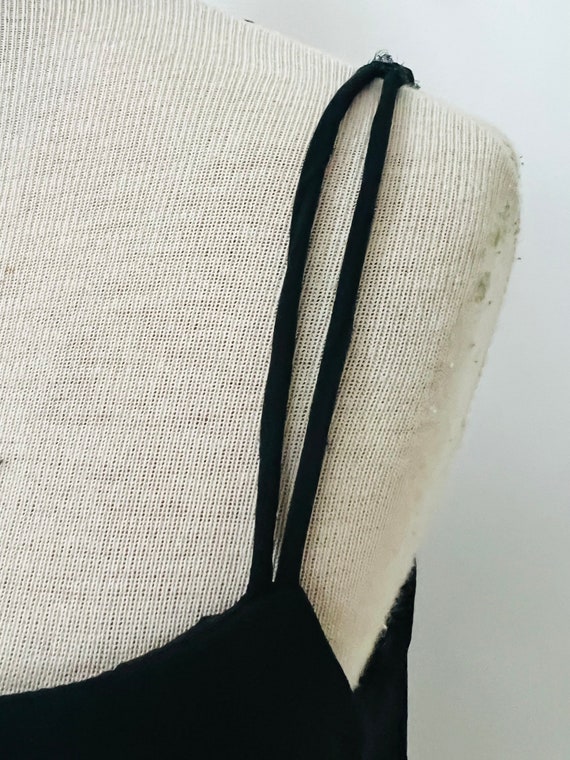 Vintage black dress, tiered, sheer, flapper, slee… - image 7