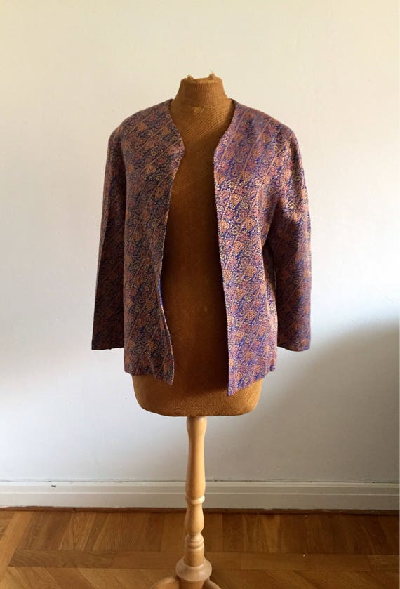 Ladies vintage blazer / jacket /cardigan, boho chi