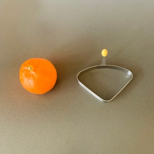Vintage egg form, Sweden, yellow, triangle