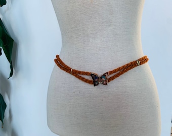 ceinture femme vintage, papillon, boho chic