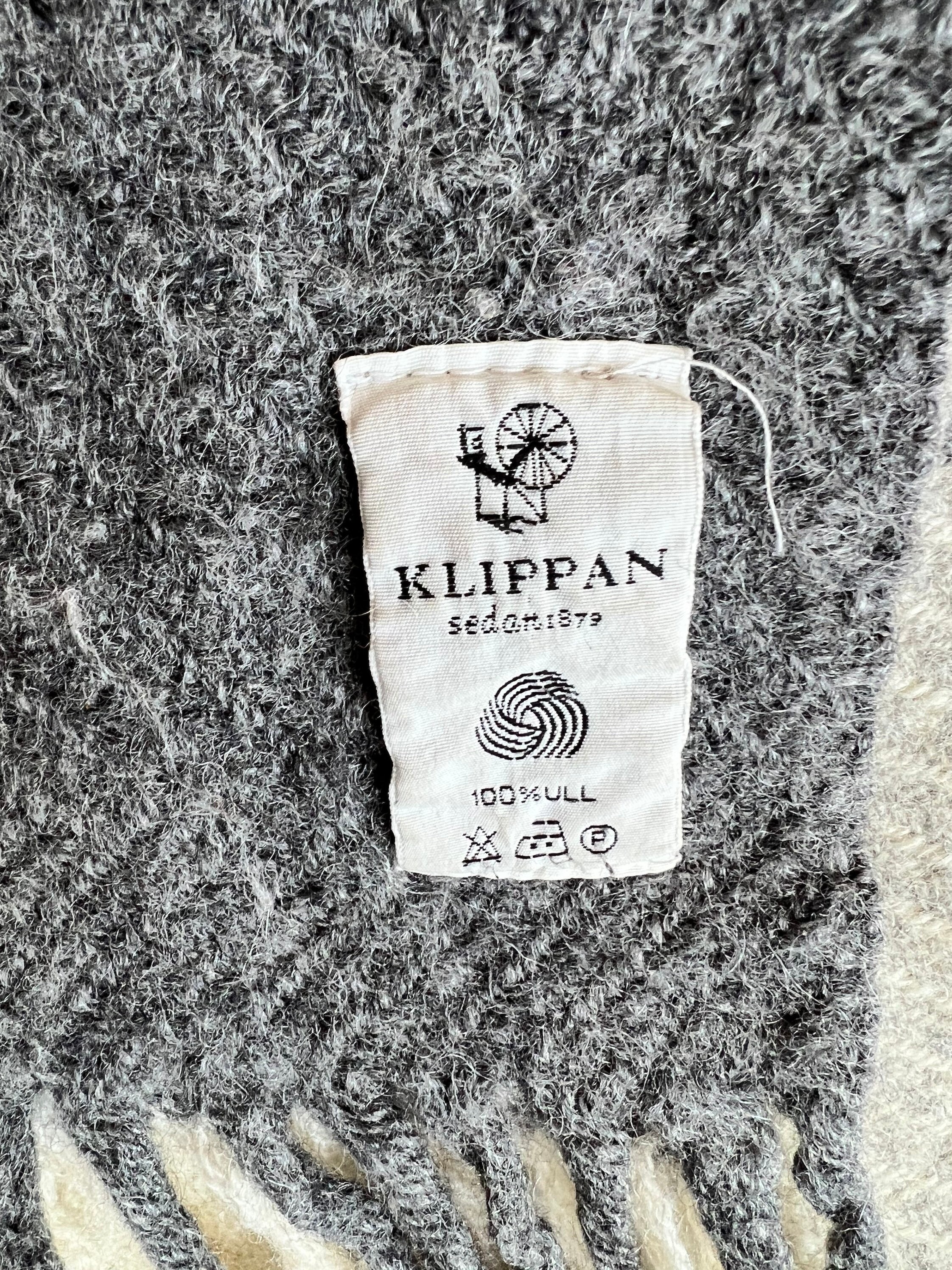 Vintage Throw Blanket, Gray Plaid, Klippan, Swedish, Wool - Etsy