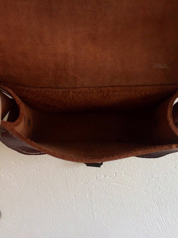 Vintage leather bag/purse/shoulder bag,  boho chic - image 7