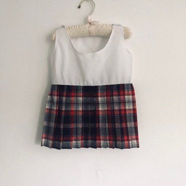 Girls vintage dress, schoolgirl uniform