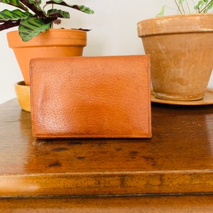 Cartera / billetera de cuero vintage, marrón, resistente, rústica, marimacho