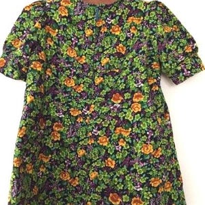 Vintage baby dress, girls, floral, boho