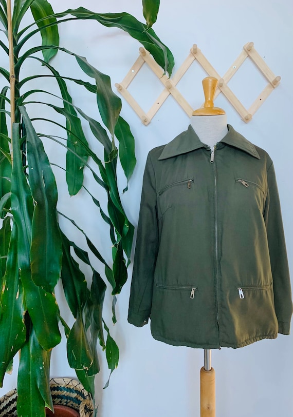Vintage jacket, green, unisex, 1970s 1980s, Swedis