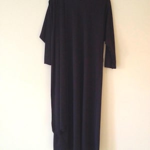 Vintage black dress, modern, minimalist, evening wear