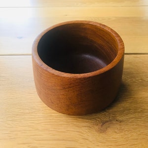 Vintage teak bowl, mid century serving bowl, salad bowl