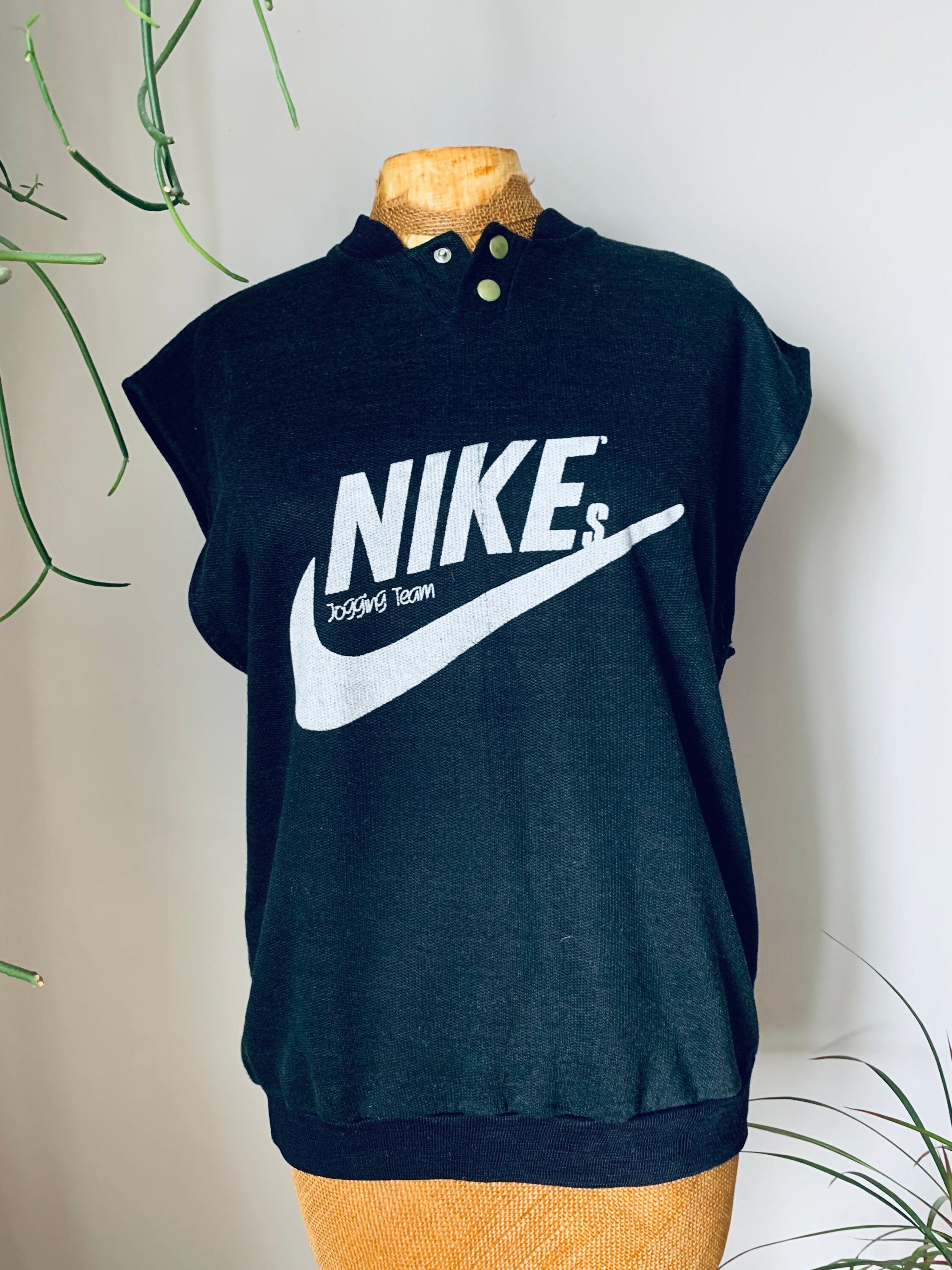 Vintage Nike Sweatshirt Black Sleeveless Athletic - Etsy Australia