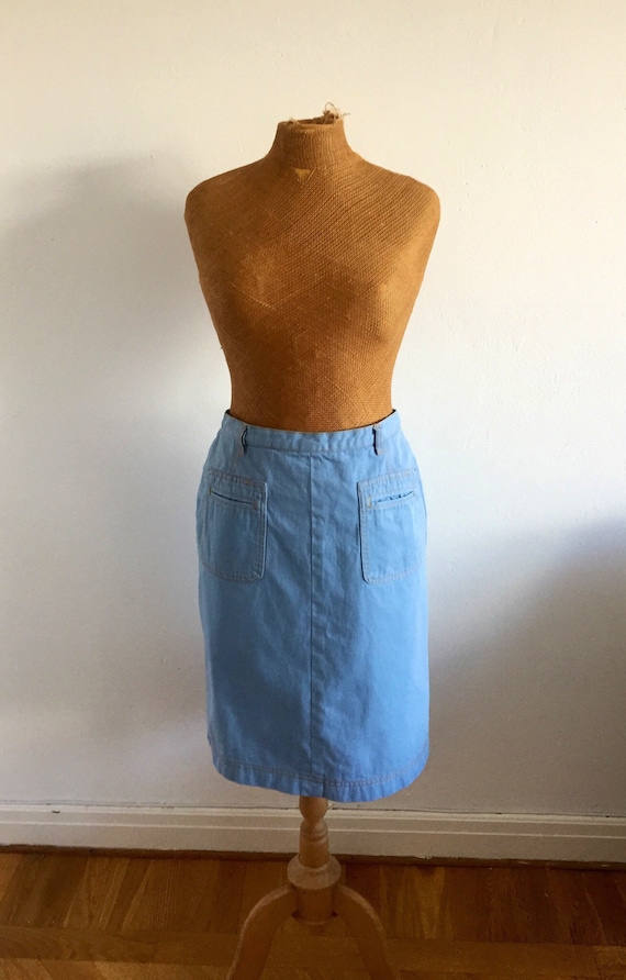 Vintage denim skirt, 1980s /1990s, Pret a Porter - image 1