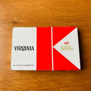 Vintage cigarette tin, Virginia