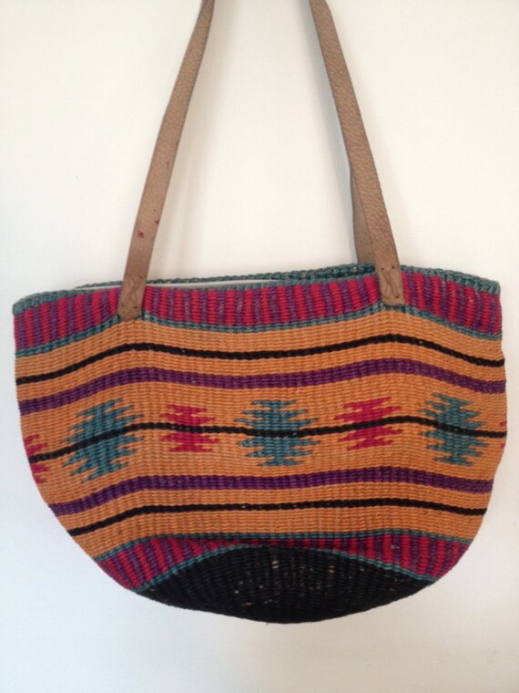 woven market tote