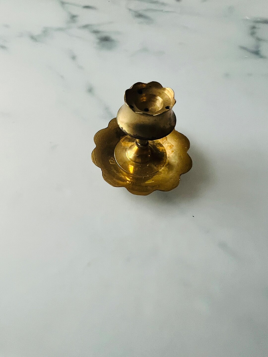 Vintage Incense Holder, Brass Metal, Flower Etsy