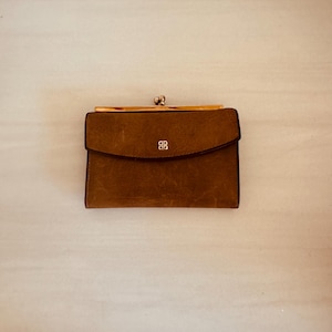 Cartera de piel vintage, marrón, Bosca, marrón